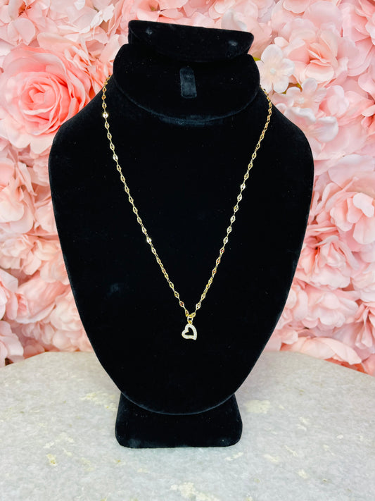 The Hollow Sideways 18k Gold Plated Necklace