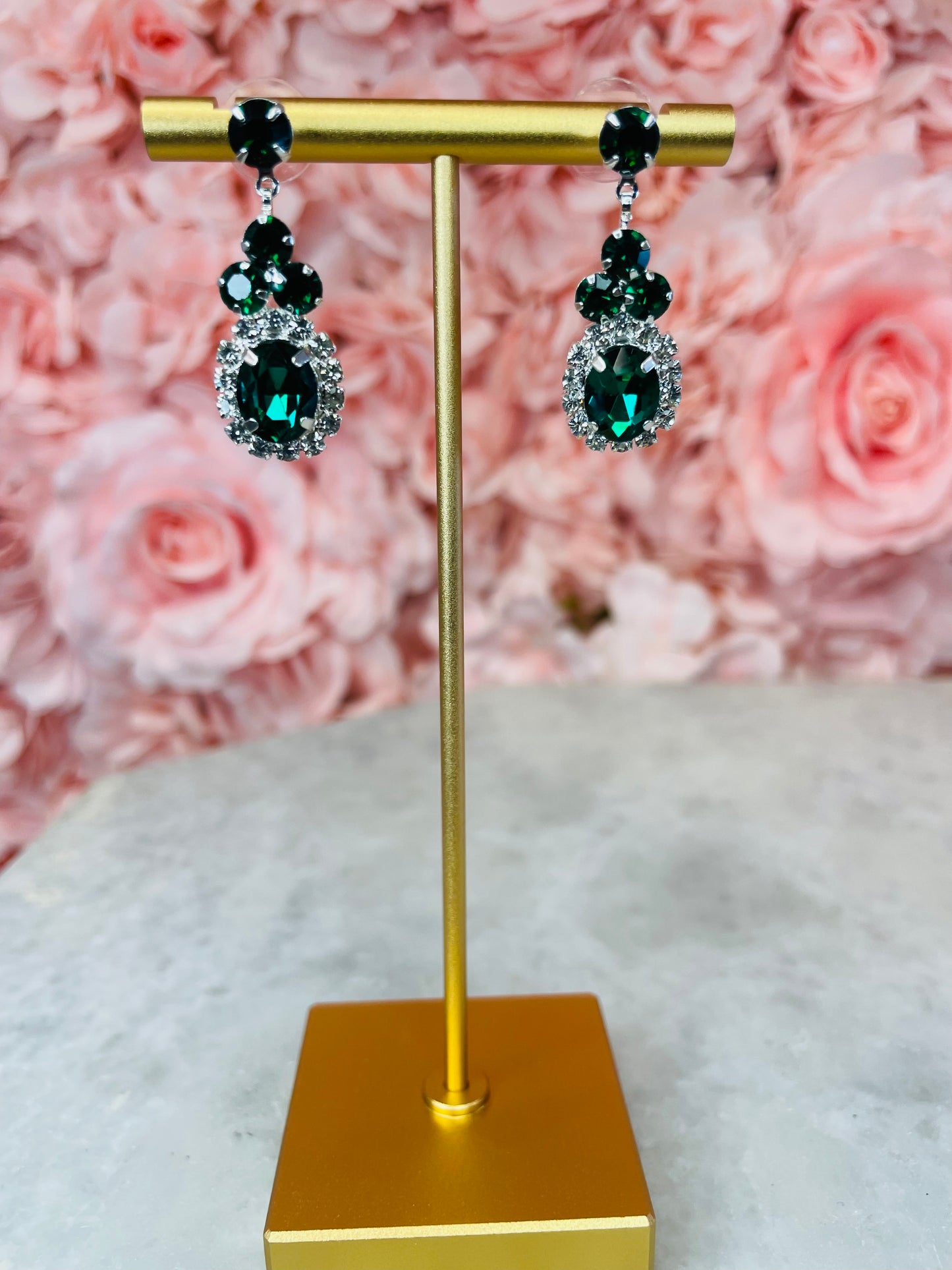 Emerald Drop Earrings