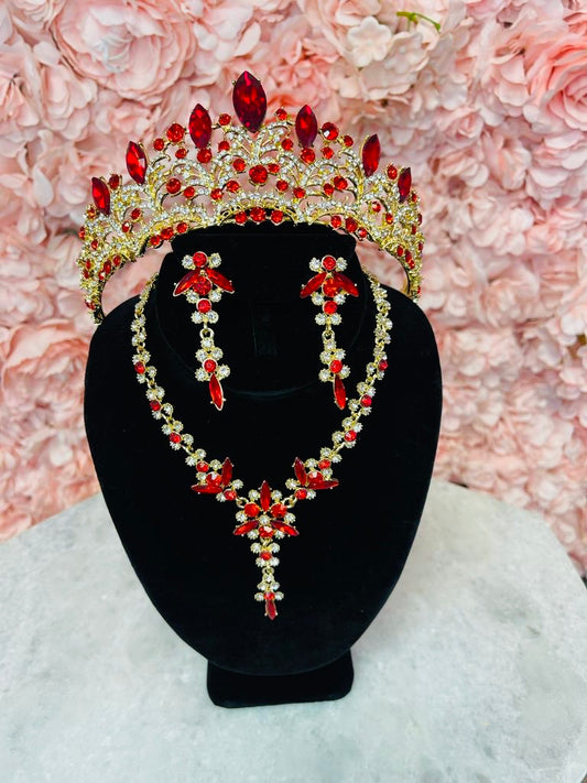 RGS14 Red and Gold Crown Set