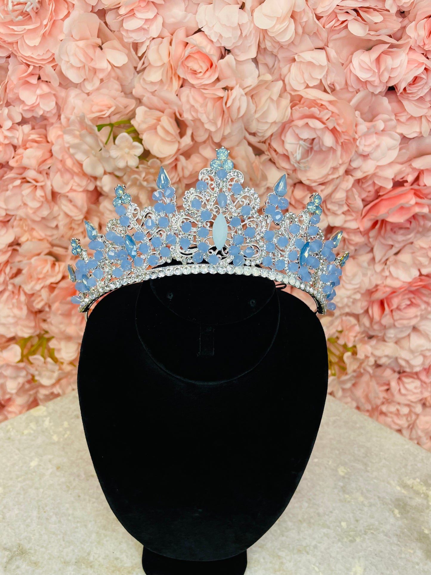 Ice Blue with Silver Tiara